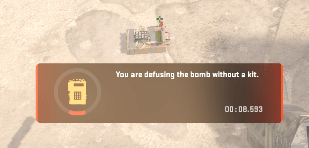 CS2 bomb defuse message