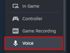 Talk guide Voice button