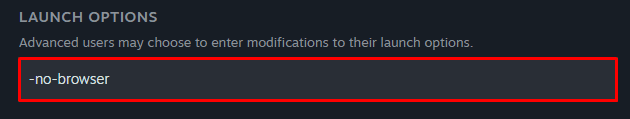 -no-browser launch option in the CS2 launch options setting to disable ads