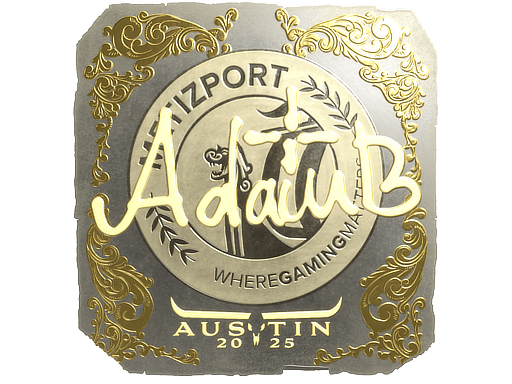 Gold Sticker - adamb (Gold) | Austin 2025