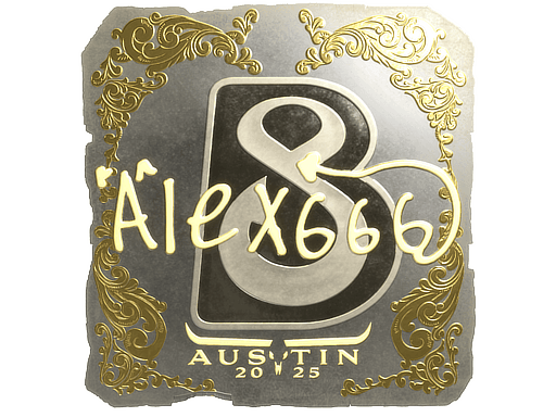 Gold Sticker - alex666 (Gold) | Austin 2025