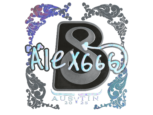 Holo Sticker - alex666 (Holo) | Austin 2025