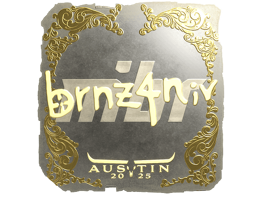 Gold Sticker - brnz4n (Gold) | Austin 2025
