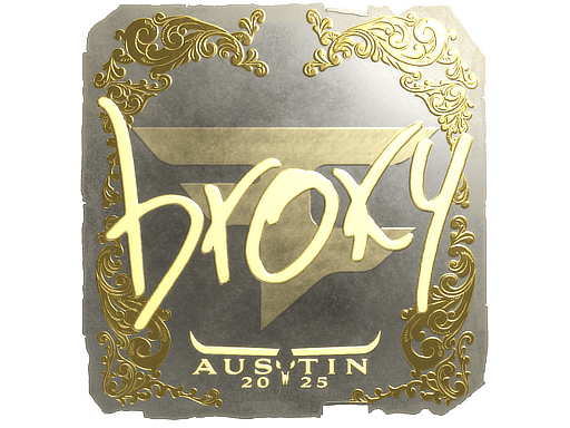Gold Sticker - broky (Gold) | Austin 2025