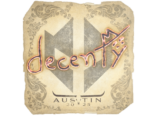 Sticker - decenty | Austin 2025
