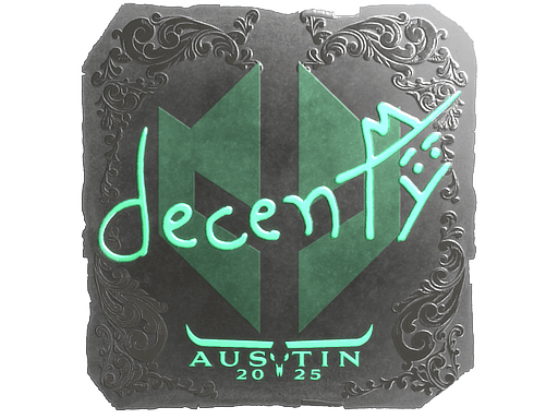 Foil Sticker - decenty (Foil) | Austin 2025