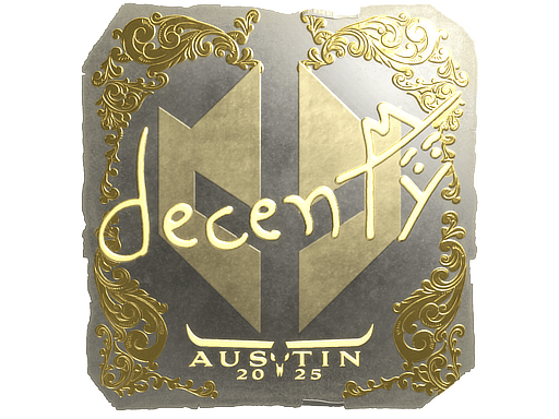 Gold Sticker - decenty (Gold) | Austin 2025