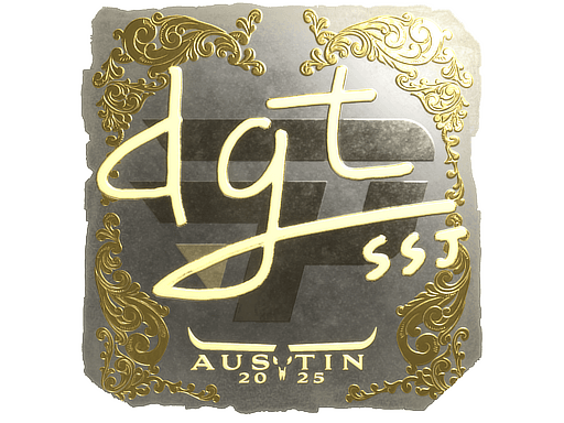 Gold Sticker - dgt (Gold) | Austin 2025