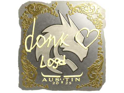 Gold Sticker - donk (Gold) | Austin 2025