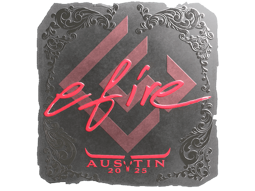 Foil Sticker - efire (Foil) | Austin 2025