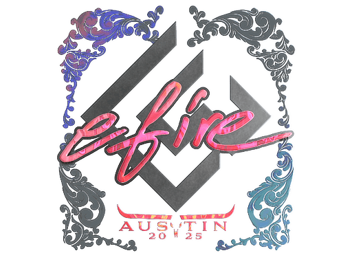 Holo Sticker - efire (Holo) | Austin 2025