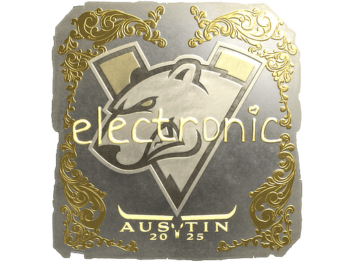 Gold Sticker - electronic (Gold) | Austin 2025