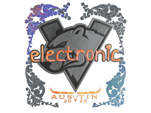 Holo Sticker - electronic (Holo) | Austin 2025