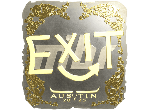Gold Sticker - exit (Gold) | Austin 2025