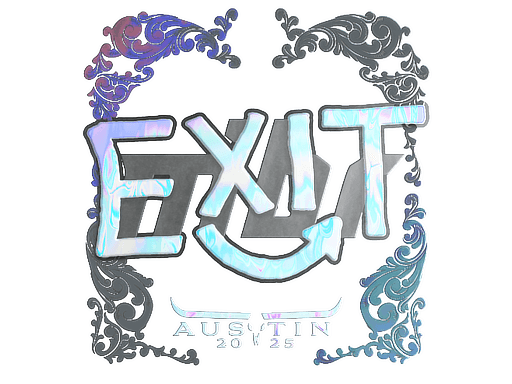 Holo Sticker - exit (Holo) | Austin 2025