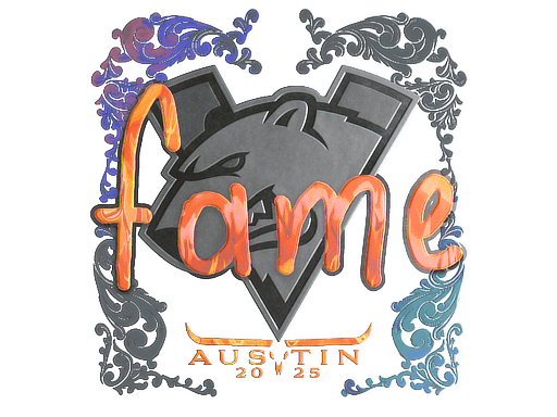 Holo Sticker - fame (Holo) | Austin 2025