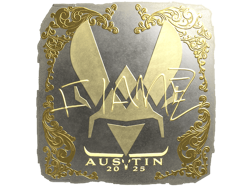 Gold Sticker - FlameZ (Gold) | Austin 2025