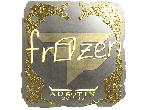 Gold Sticker - frozen (Gold) | Austin 2025