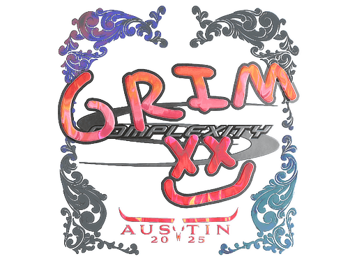 Holo Sticker - Grim (Holo) | Austin 2025