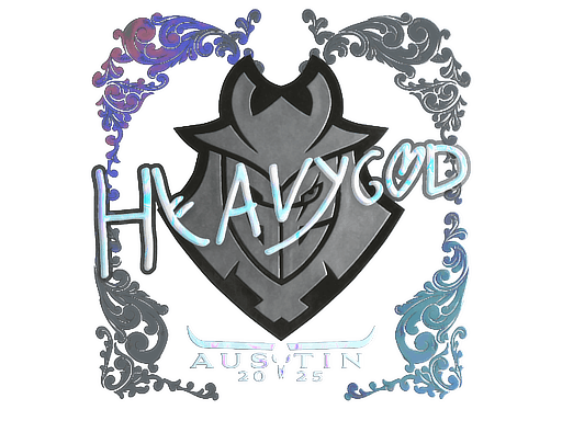Holo Sticker - Heavygod (Holo) | Austin 2025