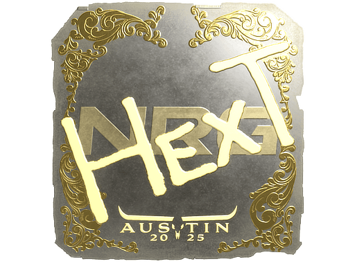 Gold Sticker - HexT (Gold) | Austin 2025