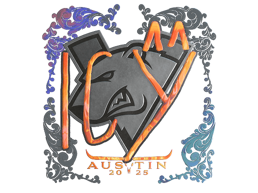 Holo Sticker - ICY (Holo) | Austin 2025