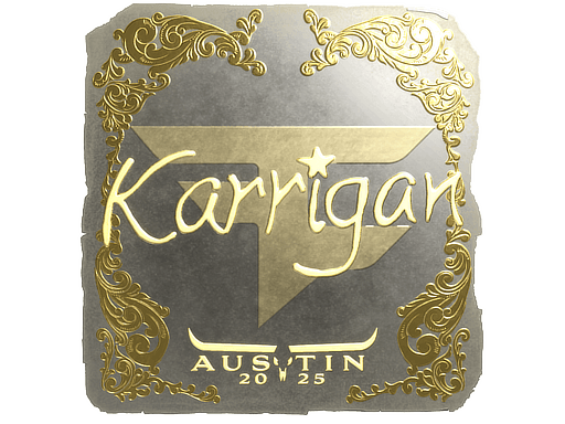 Gold Sticker - karrigan (Gold) | Austin 2025