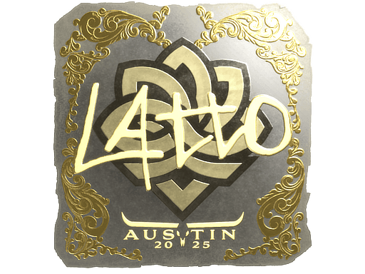 Gold Sticker - latto (Gold) | Austin 2025