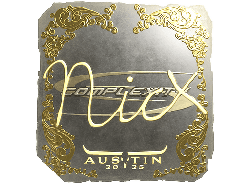 Gold Sticker - nicx (Gold) | Austin 2025