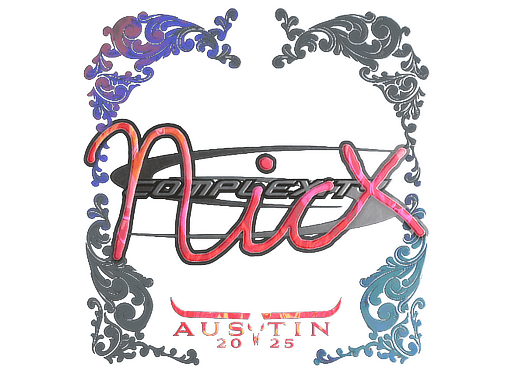 Holo Sticker - nicx (Holo) | Austin 2025