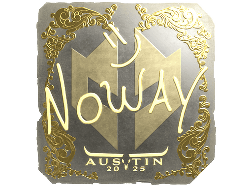 Gold Sticker - noway (Gold) | Austin 2025
