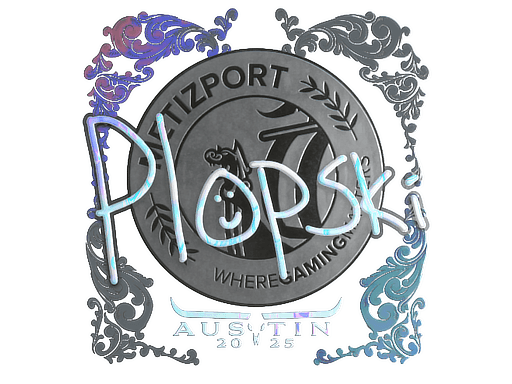 Holo Sticker - Plopski (Holo) | Austin 2025