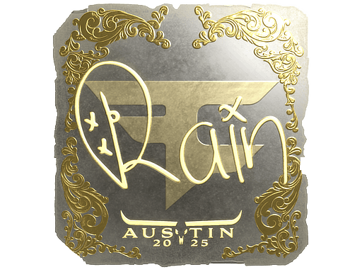 Gold Sticker - rain (Gold) | Austin 2025