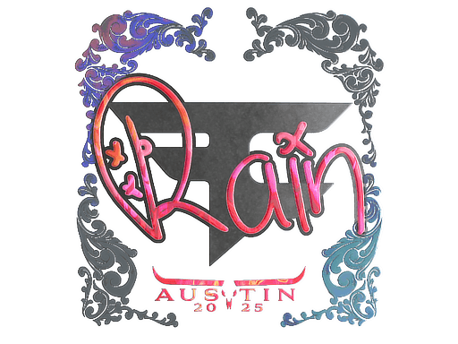Holo Sticker - rain (Holo) | Austin 2025