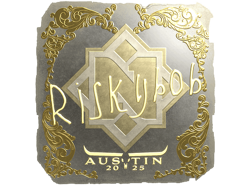 Gold Sticker - riskyb0b (Gold) | Austin 2025