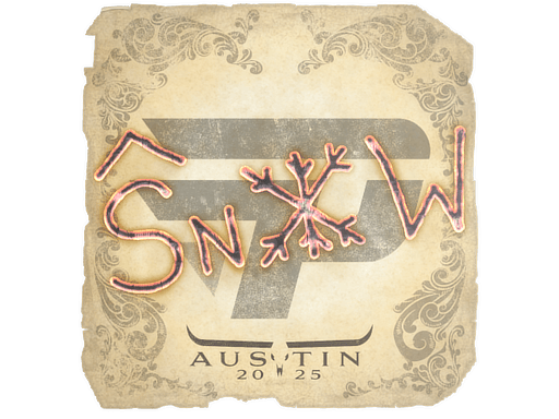 Sticker - snow | Austin 2025