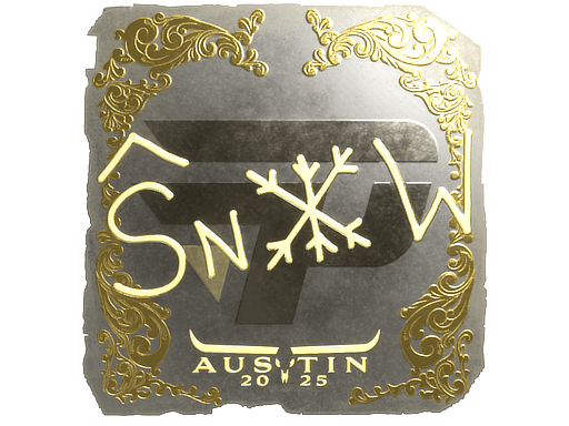 Gold Sticker - snow (Gold) | Austin 2025