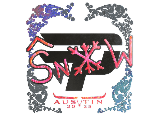 Holo Sticker - snow (Holo) | Austin 2025