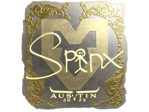 Gold Sticker - Spinx (Gold) | Austin 2025