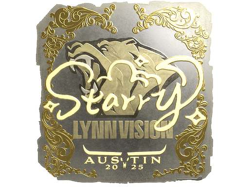 Gold Sticker - Starry (Gold) | Austin 2025