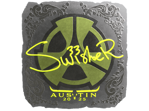 Foil Sticker - Swisher (Foil) | Austin 2025