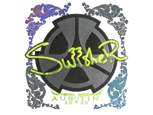 Holo Sticker - Swisher (Holo) | Austin 2025