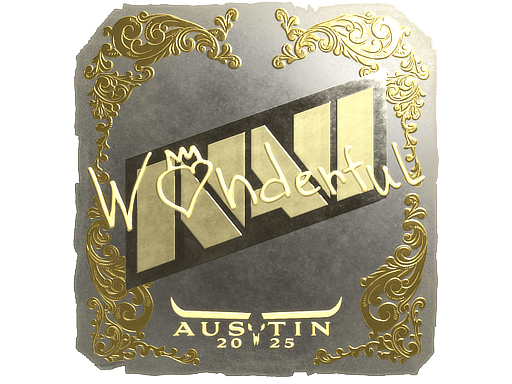 Gold Sticker - w0nderful (Gold) | Austin 2025