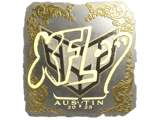 Gold Sticker - xfl0ud (Gold) | Austin 2025