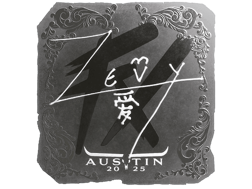 Foil Sticker - zevy (Foil) | Austin 2025