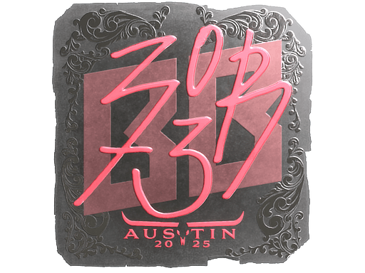 Foil Sticker - zorte (Foil) | Austin 2025