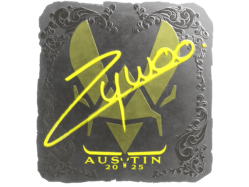 Foil Sticker - ZywOo (Foil) | Austin 2025