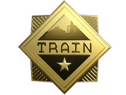 Gold Sticker - Train (Gold)