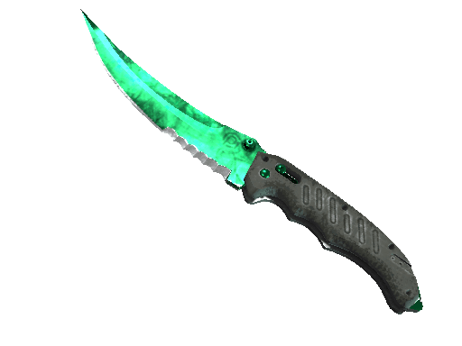 Emerald Flip Knife | Gamma Doppler