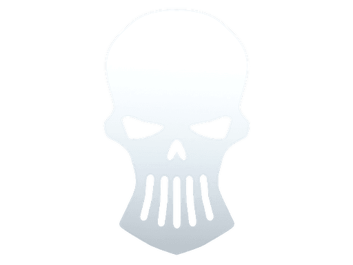 Sticker - Silver Skulls